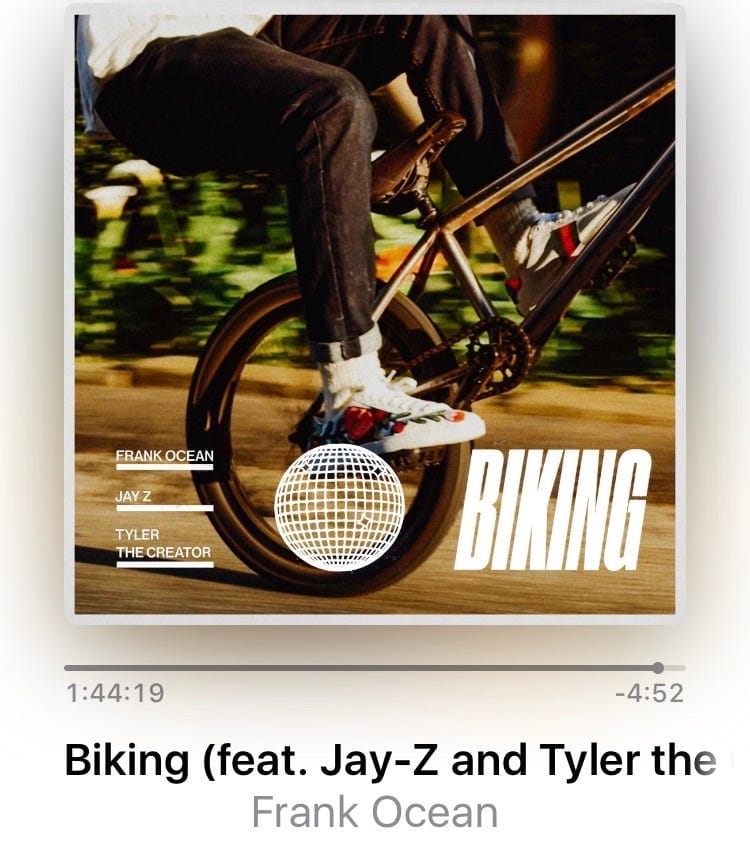 New: Biking with Frank Ocean, Tyler The Creator, Jay Z