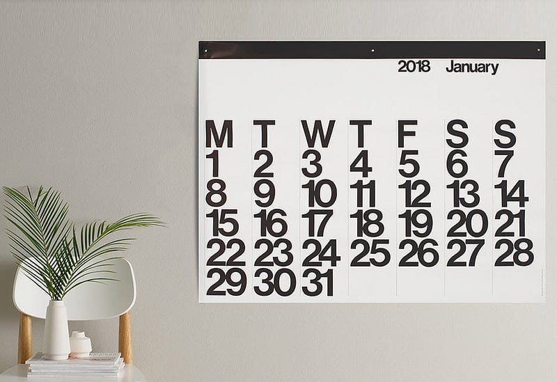 Stendig Calendar 2018