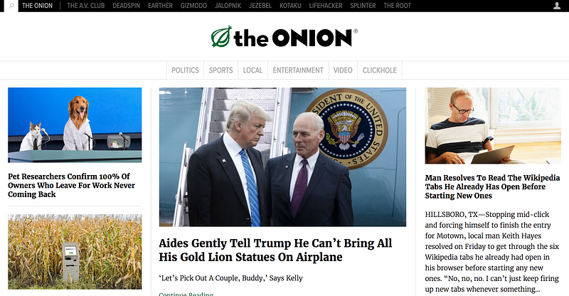 The Onion moved to Kinja